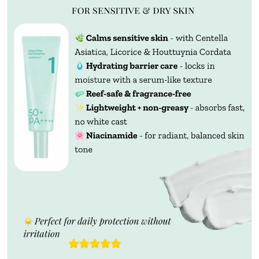 اسنس ضد آفتاب نامبوزین شماره 1 تسکین دهنده و روشن کننده