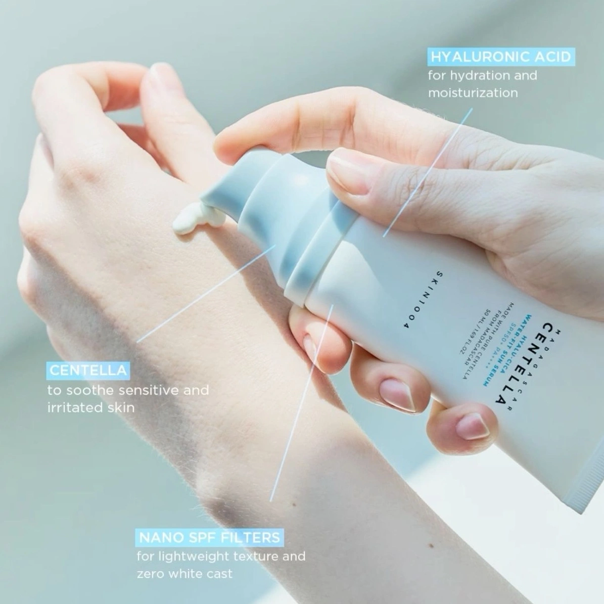 ضدآفتاب SPF50 سنتلا اسکین