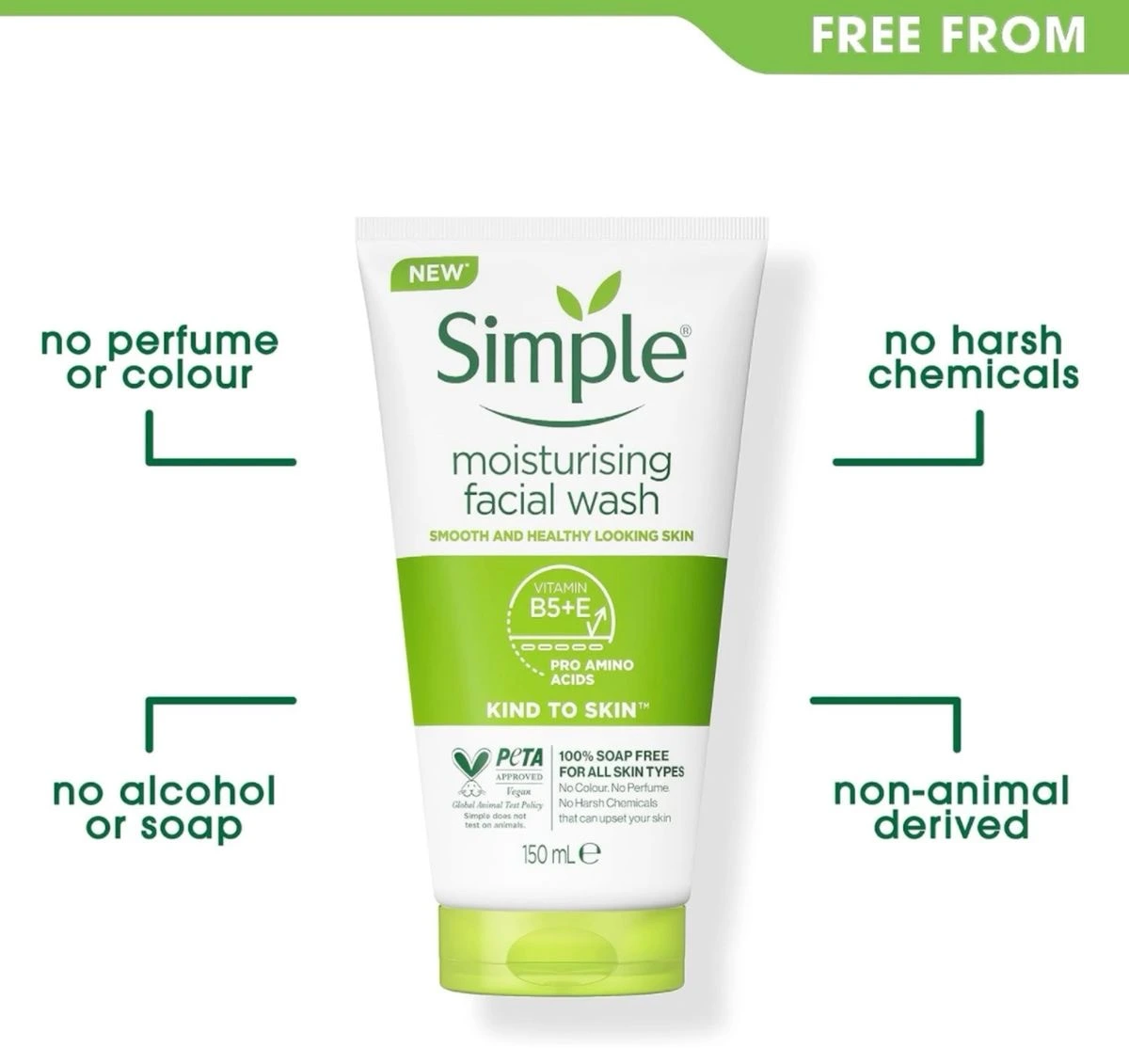 ژل شستشوی صورت مرطوب کننده سیمپل 2