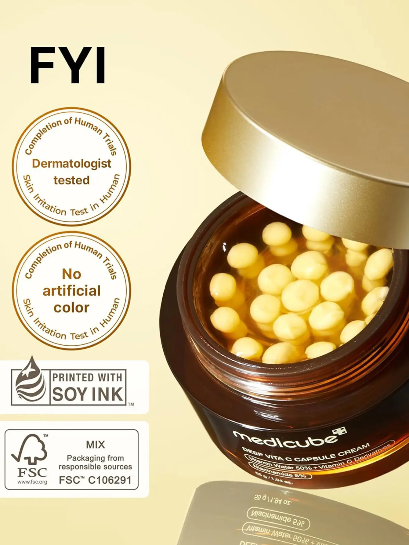 کرم کپسولی ویتامین سی مدیکیوب 3